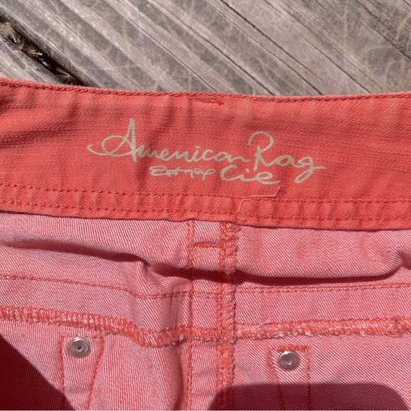 American Rag Coral Tangerine Skinny Ankle Jeans Sz. 4 27” - Picture 4 of 9